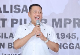 Bamsoet dalam Sosialisasi Empat Pilar MPR RI saat kunjungannya ke Dapil-7 Jawa Tengah hari ke-2 bersama Lembaga Dakwah Islam Indonesia (LDII) Kabupaten Kebumen di Kebumen Jawa Tengah, Jumat (19/1/24).