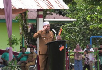 Bupati Hamsuardi Bertindak Sebagai Pembina Upacara Pada Peringatan Bulan K3 Nasional 2024 Tingkat Kabupaten Pasaman Barat 