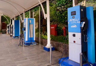 SPKLU untuk mobil listrik 