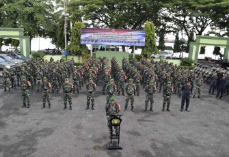 Apel Gelar Pengamanan Pemilu 2024 bersama Pangdam VI/Mulawarman Secara Virtual, Kami( 01/02/2024)