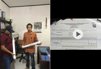 Komisioner Bawaslu Pasaman saat melakukan Croschek ke Kantor KPU Kabupaten Pasaman