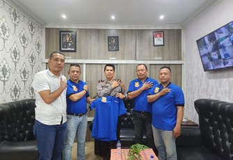 Silaturahmi Kunjungan pewarta Polrestabes Medan ke Polsek Percut Sei Tuan bertemu dengan sahabat lama saat menjabat penyidik Jatanras Polrestabes Medan 