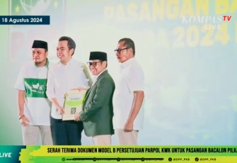 PKB saat Resmi Serahkan SK Rekom Dukungan ke Paslon Gus Fawait-Djoko di Pilkada Jember 