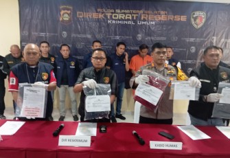 Jumpa pers Polda Sumsel