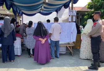 Masyarakat mengapresiasi kinerja Polda Sumut dan jajaran dalam mengamankan jalannya pesta demokrasi Pemilu 2024 di Kota Medan, Sumatera Utara