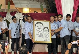 Bedu Cs saat Deklarasi Dukung Prabowo-Gibran