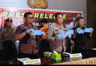 Sat Resnarkoba Polres Pasaman Amankan Pelaku Kepemilikan Narkoba Jenis Ganja Kering 