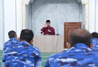 Shalat Dhuha dan Doa Bersama di Masjid Jami’ As-Sulthon Makoharmatau. Rabu (17/1/2024).