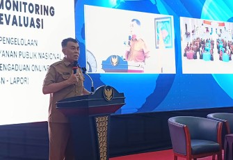 Bupati Natuna, Wan Siswandi dalam sambutannya 