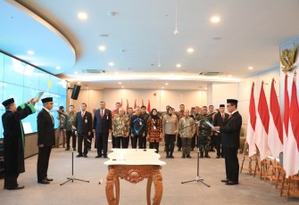 Menteri Pertanian Andi Amran Sulaiman Melantik Inspektur Kementerian Pertanian (Kementan), Setyo Budianto