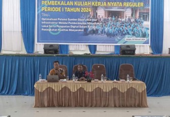 Dr. Darmawan M. Ali jadi Pemateri di KKN Universitas Samudra Langsa