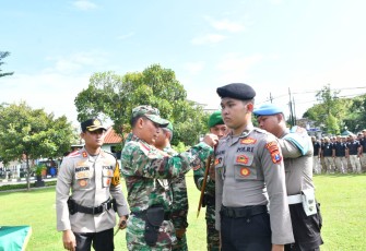 Apel Kodim 0802/Ponorogo jalan Basuki Rahmat nomor 38 Kota / Kabupaten Ponorogo, Jumat (27/12/2024).