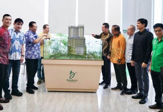 Ketua MPR RI Bamsoet saat Resmikan Topping Off Apartemen 'B' Residence Grogol Jakarta