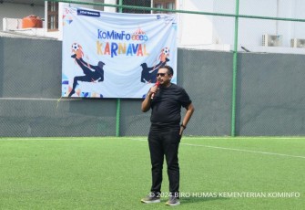 Dirjen SDPPI Kementerian Kominfo Ismail saat memberikan sambutan, Selasa (3/9)