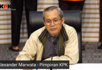 Wakil Ketua KPK Alexander Marwata dalam konferensi pers Minggu malam (24/11/2024) sekira pukul 22.30 WIB.
