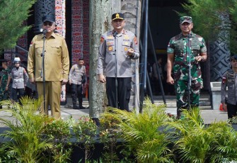 Kapolda Kalbar Bersama Forkopimda saat Pimpin Apel Deklarasi Kalbar Zero Knalpot Brong