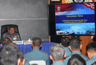 Danlantamal IV Gelar Safari Hukum Bersama Danpuspomal
