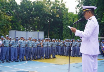 Upacara Peringatan HUT Ke-77 Yayasan Hang Tuah, Rabu (17/01/24).