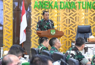 Pangdam Jaya/Jayakarta Mayjen TNI Mohamad Hasan saat membuka acara Rapat Pimpinan Kodam Jaya/Jayakarta Tahun 2024 