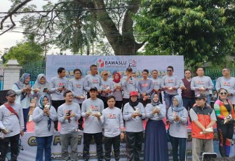 Car Free Day dalam Rangka Apel Siaga Pengawasan Pemilu 2024 