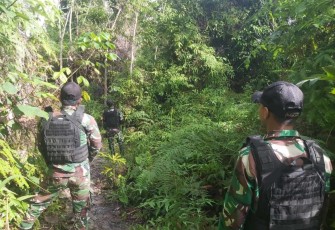 Satgas Yonzipur 5/ABW Sisir Jalur Tidak Resmi di Perbatasan