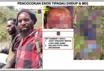 Tokoh OPM Enos Tipagau di Intan Jaya Dilumpuhkan