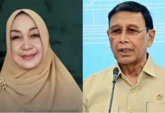Istri Mantan Panglima TNI Wiranto (kiri) semasa hidup.