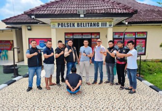 Tersangka saat diamankan