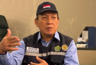 Ketua sektor 6, Rebuan saat memberikan keterangan 