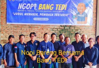 Kakanim Tanjung Uban Bersama Insan Pers Ngopi Bareng 