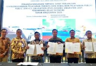 Kemenhub Teken MoU Penyelenggaraan Pelayaran Perintis 