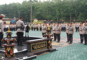 Polres OKU Timur Gelar Sertijab Jajaran 