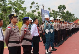 Kapolres Bintan Pimpin Apel Gelar Pasukan Operasi Patuh Seligi 2025