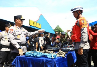 Polri Gelar Apel Pergeseran Pasukan