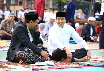 Jajaran Polri Gelar Salat Idul Adha