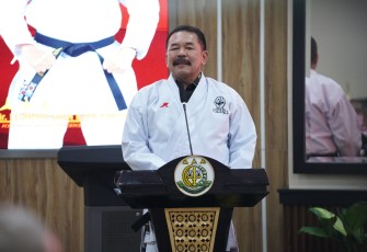 Jaksa Agung ST Burhanuddin selaku Ketua Dewan Pembina Pengurus Besar Gojukai