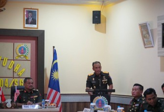 Dankolakops Rem 121/ABW Sambut Kedatangan Panglima Briged 3 Infanteri Malaysia