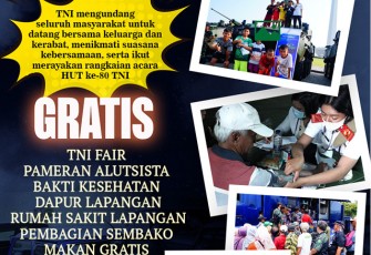  TNI Fair Jelang HUT ke-80 TNI di Monas