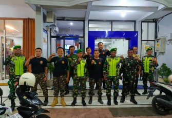 Kolaborasi TNI dan Banser Gelar Patroli Bersama