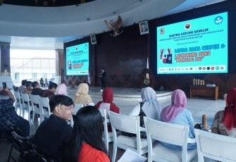 Lomba baca cerpen dan launching buku antologi "Monolog Ibu" Komunitas Sastra Kidung Semilir, di Pendopo Raden Mas Said, Rumah Dinas Bupati Karanganyar, Sabtu (18/1/2025.