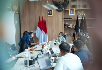 Wakil Menteri Ekonomi Kreatif, Irene Umar, menerima audiensi Temu Sejahtera Visiutama (TEMU) di Kantor Kementerian Ekraf, Jakarta, Rabu (10/12/2025)
