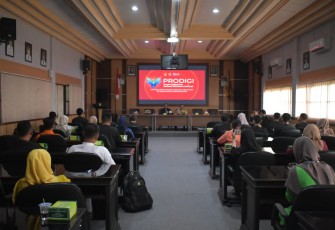 Acara peluncuran program inovatif Prodigi, di Ruang Podang 1 Sekretariat Daerah Karanganyar, Kamis (14/8/2025).