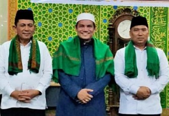 Ansar dan Nyanyang saat Safari Ramadan di Nongsa