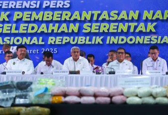 BNN RI Sita 1,2 Ton Barang Bukti Narkoba 