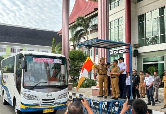 PTD Kelas II Sumbar Bersama Pemkab Pessel Resmikan Angkutan Perintis Taipan-Painan dan KSP Rute BIM-Bukit Langkisau
