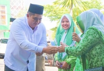 Bupati Bintan Roby Kurniawan saat Hadiri Harlah ke-102 Nahdlatul Ulama