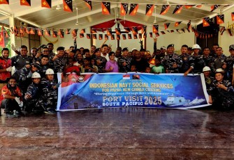 Satgas Port Visit TNI AL di Papua New Guinea 