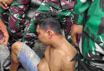 Pelaku begal dan tabrak lari diamankan prajurit Yonif 848/Spc 