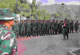 Apel satgas TMMD ke 126 Kodim Pacitan, Kamis (9/10)