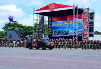 Peringatan HUT Ke-80 Korps Marinir di Jakarta, Senin (17/11)